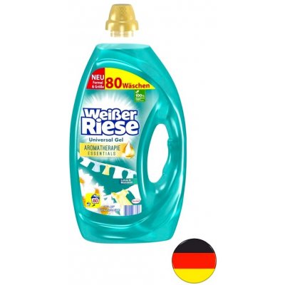 Weisser Riese Lotus & Mandlový olej gel na praní 4 l 80 PD