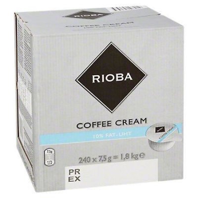 Rioba Smetana do kávy porcovaná 240 x 7,5 g – Zboží Mobilmania