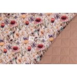 de-park Oboustranný prošev potištěný - Luční kvítí - béžová – Zboží Dáma