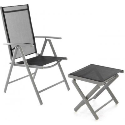 Garthen 6351 Hliníková skládací židle s nánožníkem – Zboží Dáma