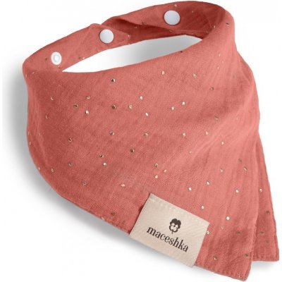 Maceshka slintáček Nature jednoduchý se zlatým puntíkem Marsala zlatý puntík – Zboží Mobilmania