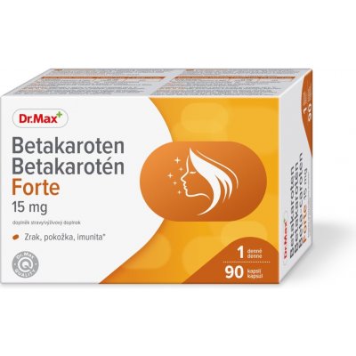 Dr. Max Betakaroten Forte 15 mg 90 kapslí – Hledejceny.cz