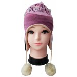 Sun City dívčí čepice FROZEN zimní s bambulemi růžovokrémová – Hledejceny.cz