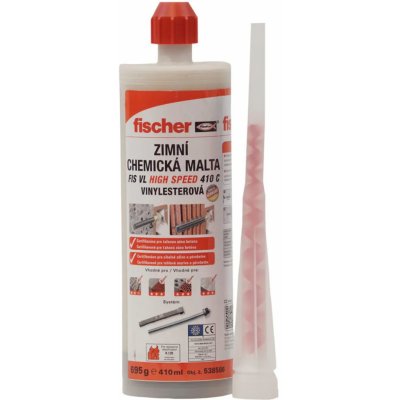 Chemická malta FIS VL 410 C zimní 538586 FISCHER chemická malta(kotva) vinylesterová zimní – Zbozi.Blesk.cz