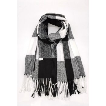 Classic Scarf šála černá bílá kostkovaná