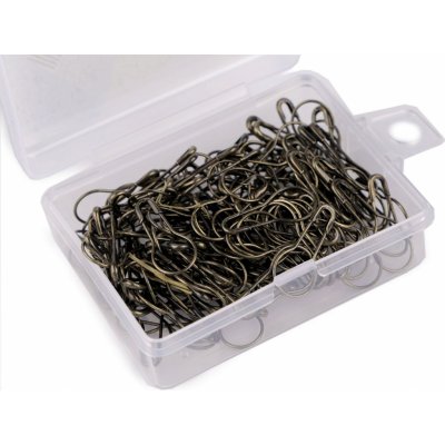 Spínací špendlíky v krabičce délka 22 mm, malé, 7 staromosaz – Zboží Dáma