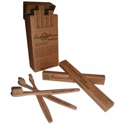 Curanatura Junior dětský bambusový zubní kartáček extra soft – Zboží Mobilmania