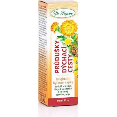 Dr. Popov tinktura PRŮDUŠKY & DÝCHÁNÍ 50 ml – Hledejceny.cz