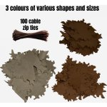 Kicking Mustang Maskovací listy Ghillie Leafs Tmavá – Zboží Dáma