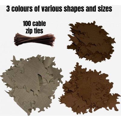 Kicking Mustang Maskovací listy Ghillie Leafs Tmavá – Zboží Dáma