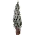 Vánoční dekorace jehličnatý zasněžený stromek na dřevě - Ø 18*57 cm - Clayre & Eef – Hledejceny.cz