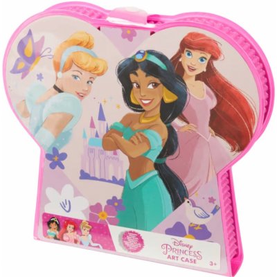Disney Princess Potřeby na tvoření v kufříku 27dílná růžová sada – Zboží Mobilmania