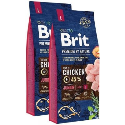 Brit Premium by Nature Junior L 30 kg – Zboží Mobilmania