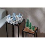 MagicHome Věnec Vianoce, adventní, modro-bílý, 30 cm – Hledejceny.cz