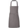 Zástěra Link Kitchen Wear Dětská bavlněná zástěra na grilování šedá tmavá ca. Pantone 431 60 x 50 cm X1009