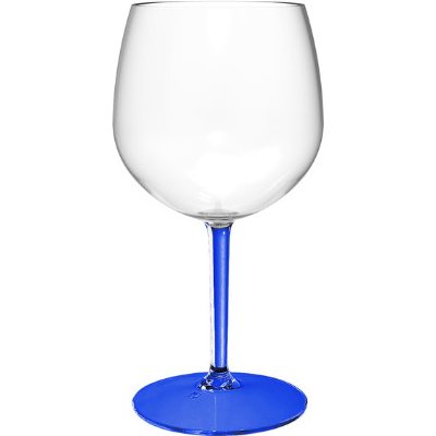 Nerozbitná sklenice Ballon modrá nožka 580 ml – Sleviste.cz