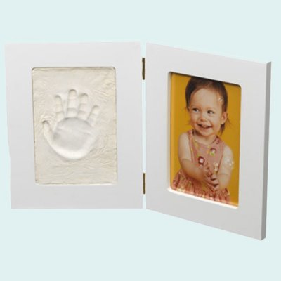 Dětský set na otisky a fotku 13x18cm BabyKeepsake růžový Innova Editions Ltd – Zboží Mobilmania