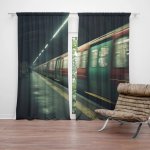 Sablio Závěs Metro v tmavé stanici: 2ks 140x250cm – Hledejceny.cz