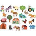 Vilac dřevěné magnety farma 20 ks dřevo – Sleviste.cz