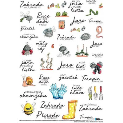 HuráPapír Samolepky A5 - Terapie zahradou – Sleviste.cz