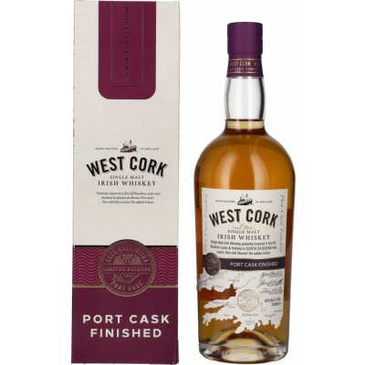 West Cork Port Cask Finished 43% 0,7 l (karton) – Hledejceny.cz