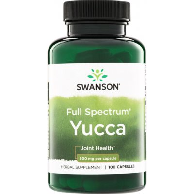 Swanson Yucca 500 mg 100 kapslí – Hledejceny.cz