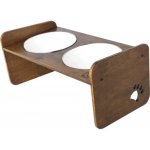 Stojan na misky pro psy Dogbar RACIO M pro malá i velká plemena 2x 700 ml miska 44 x 25 x 22 cm – Hledejceny.cz