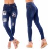 Dámské džíny V&V dámské jeans s nášivkami Fashion