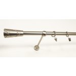 Garol Kovová garnýž Genua decorative jednořadá stříbrná 120 cm – Zboží Mobilmania