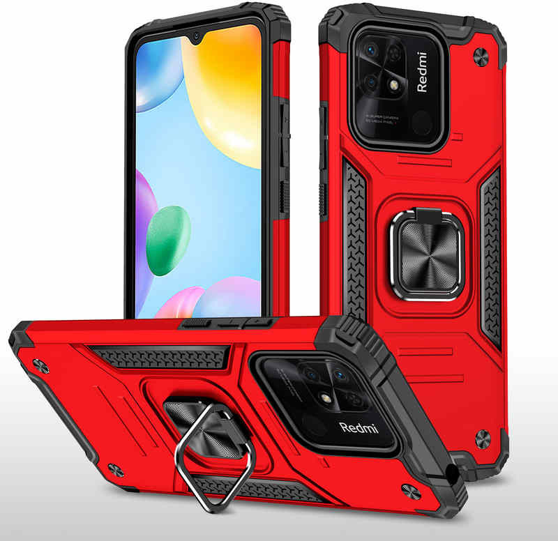 Pouzdro Lenuo Union Armor Xiaomi Redmi 10C, červené
