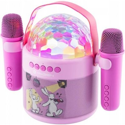 Karaoke disco reproduktor pro děti GoGEN BOBDISCO růžový – Zboží Mobilmania