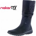 Rieker Z7072-00 dámské černé kozačky – Zboží Dáma