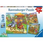 RAVENSBURGER Rytířský turnaj 3 x 49 dílků – Sleviste.cz