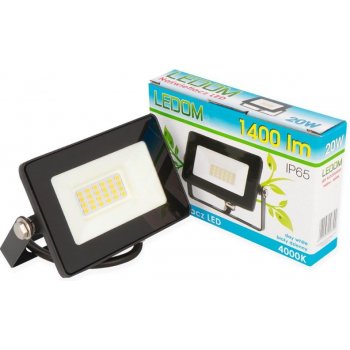 Ledin LED reflektor LEDOM 20W SMD2835 1400lm SLIM NEUTRÁLNÍ