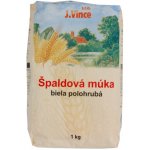 J.Vince Špaldová mouka bílá polohrubá 1 kg – Sleviste.cz