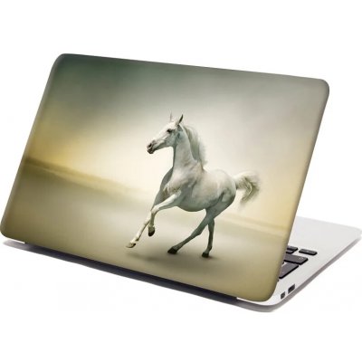 Sablio Samolepka na notebook Bílý kůň 2 - 29x20 cm – Zboží Živě