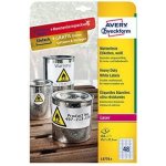 Avery Zweckform L4778-8 Odolné PET etikety 45,7x21,2mm 384 ks bílá – Zboží Dáma