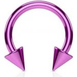Šperky4U podkova fialová s hroty PV01004A-161255 – Zboží Dáma