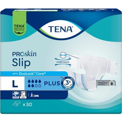 TENA Proskin Slip Plus L inkontinenční kalhotky 30 ks – Zbozi.Blesk.cz