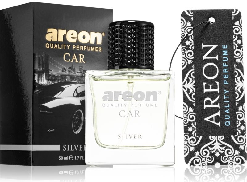 Areon Luxus Lufterfrischer Auto Parfüm Deodorant (Silber 50ml.)