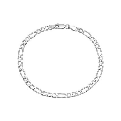Šperky4U pánský stříbrný náramek figaro NB-1231 – Zboží Mobilmania
