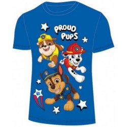 Setino Chlapecké bavlněné tričko s krátkým rukávem Tlapková patrola Paw Patrol