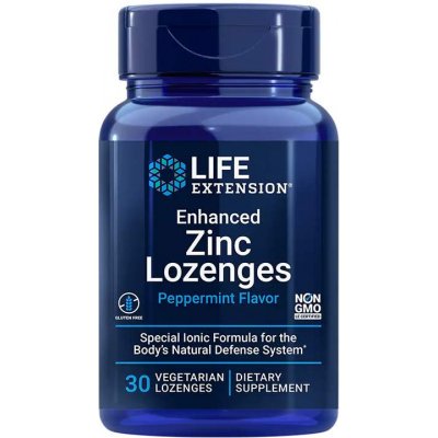 Life Extension Enhanced Zinc Lozenges 30 pastilek