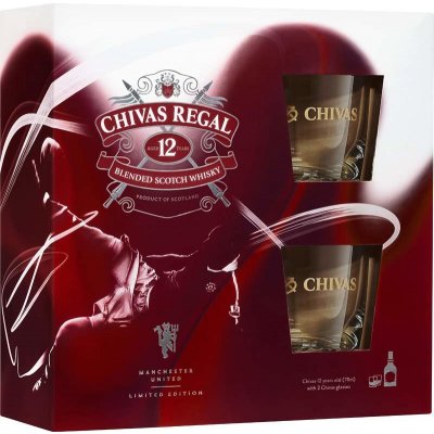 Chivas Regal 12 let 0,7 l (dárkové balení 2 sklenice) – Zbozi.Blesk.cz