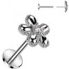 Piercing Šperky4U piercing do brady PUSH IN labreta LB1120