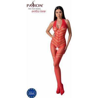 Passion Bodystocking BS100 Červená – Zboží Mobilmania