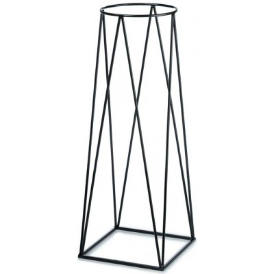 HowHomely STOJAN NA KVĚTINÁČ SQUARE 96 x 30 x 30 cm ČERNÁ – Sleviste.cz