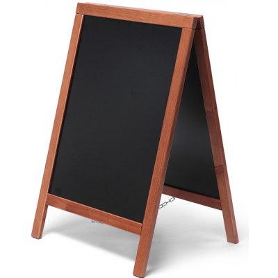 Jansen Display Reklamní dřevěné áčko s křídovou tabulí 55 x 85, světle hnědá, 550 x 825 mm – Zboží Živě
