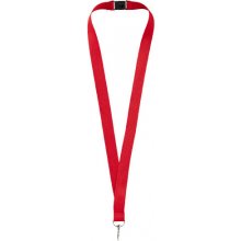 Šňůrka na krk Lanyard Lago s rozepínací pojistkou Červená