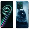 Pouzdro a kryt na mobilní telefon Realme Pouzdro mmCase Gelové Realme 9 Pro+ 5G - černé kočka 1